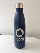 Load image into Gallery viewer, Wave Project reusable stainless steel water bottle deep sea navy 500ml