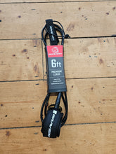 Load image into Gallery viewer, Black surf leash by Bravery