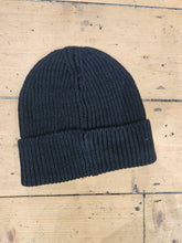 Load image into Gallery viewer, Black knit beanie