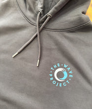 Load image into Gallery viewer, The Wave Project Roundel Surf Hoodie - Anthracite Grey - Organic cotton