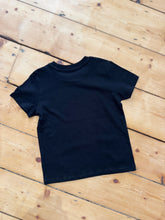 Load image into Gallery viewer, Kids The Wave Project Roundel Tee - Black organic cotton