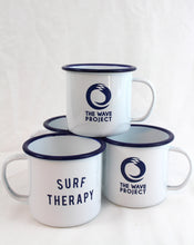 Load image into Gallery viewer, Enamel Camping Adventure Mug by The Wave Project