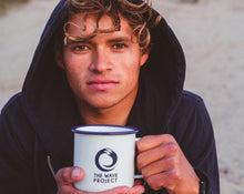 Load image into Gallery viewer, Enamel Camping Adventure Mug by The Wave Project