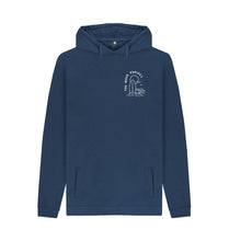 Load image into Gallery viewer, Navy Mens Beach Life Hoodie - Blue
